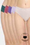 Rosaline Medium Rise Full Coverage Hipster Panty (Pack of 5) - Multicolor — thumbnail 1